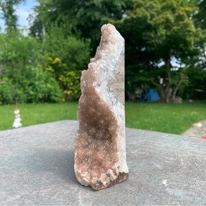 Pink amethyst Geode Sculpture- over 1 lb